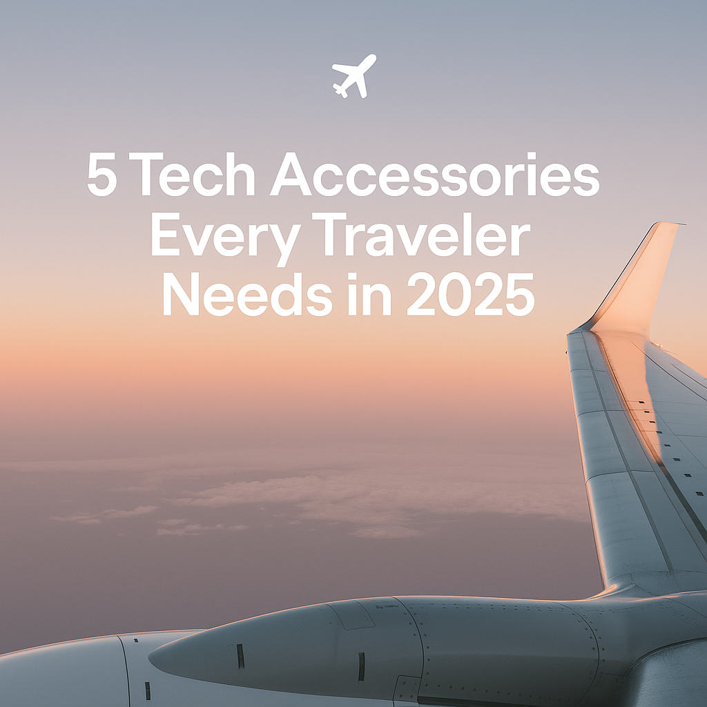 ✈️ 5 Tech Accessories Every Traveler Needs in 2025