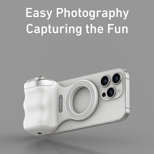 FunShot™ Magnetic Camera Grip – Steady Shots & Wireless Control