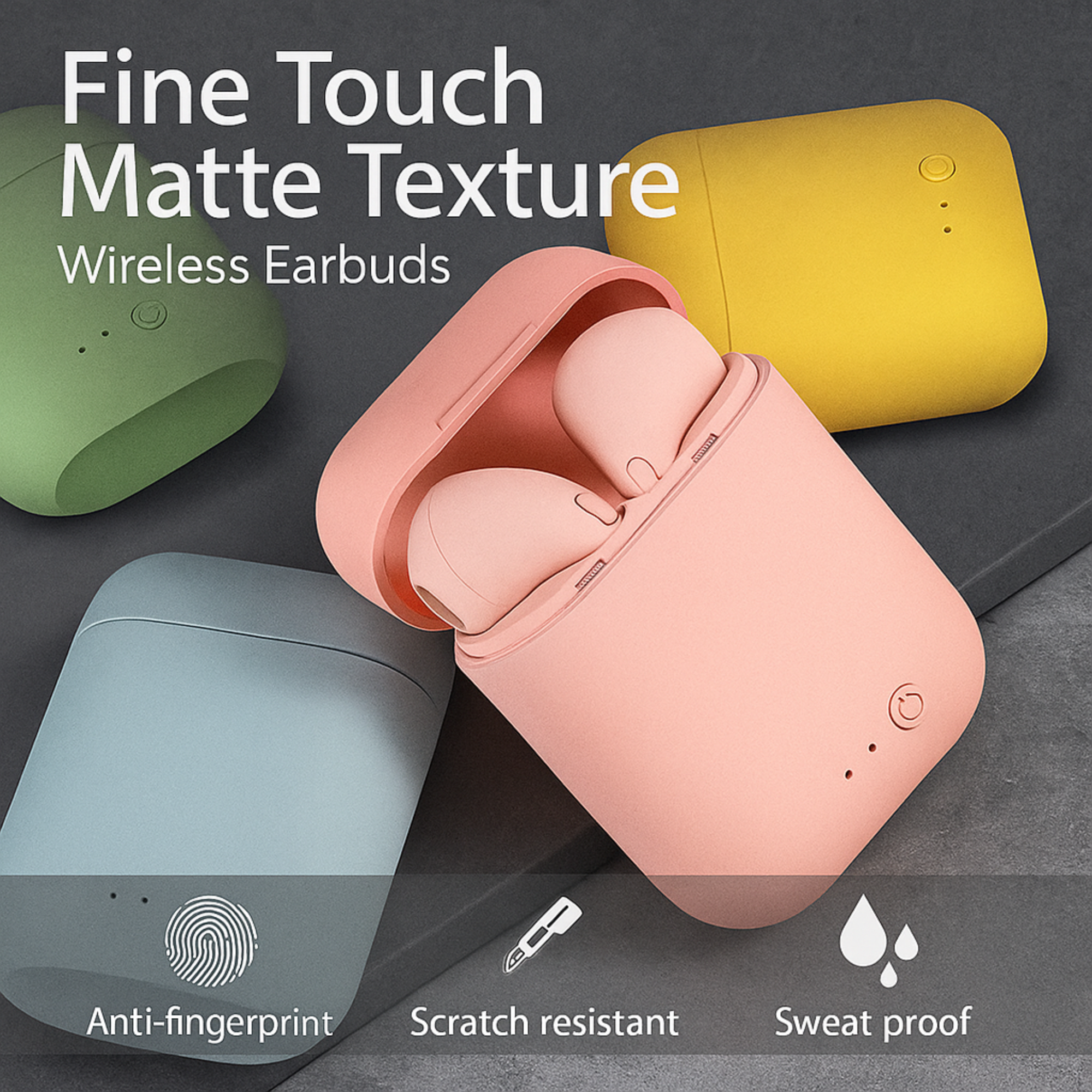 Macaron Mini2 Wireless Earbuds – Lightweight, Colorful, Crystal Sound