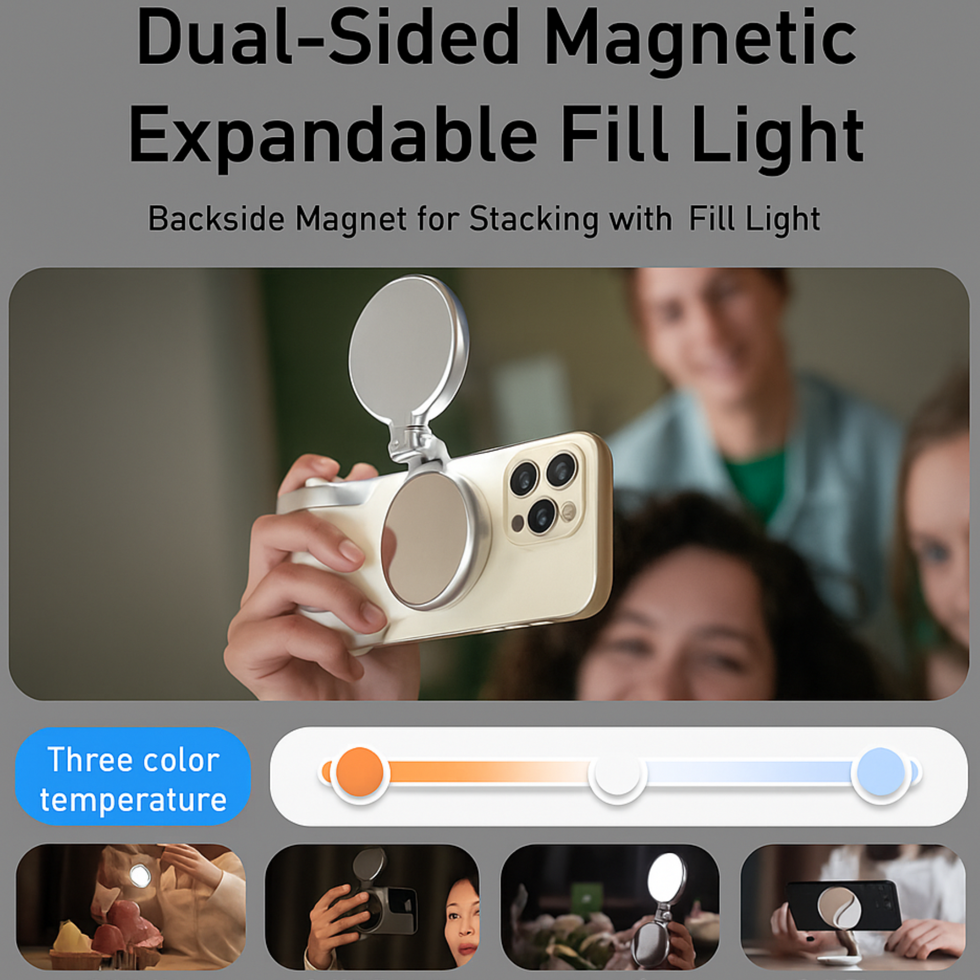 FunShot™ Magnetic Camera Grip – Steady Shots & Wireless Control