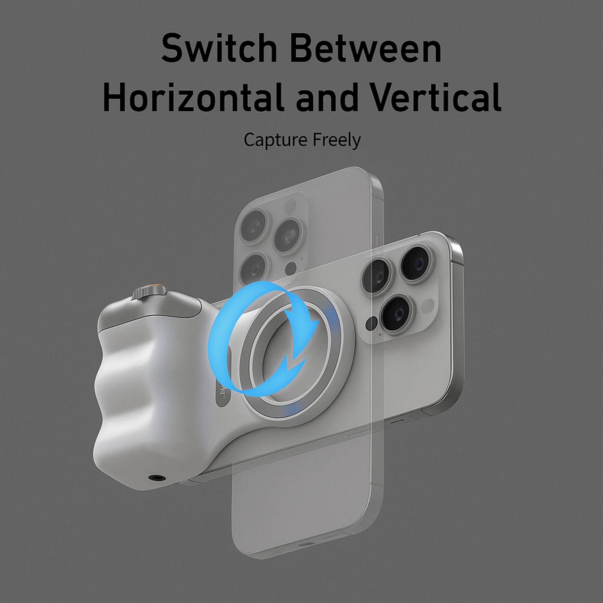 FunShot™ Magnetic Camera Grip – Steady Shots & Wireless Control